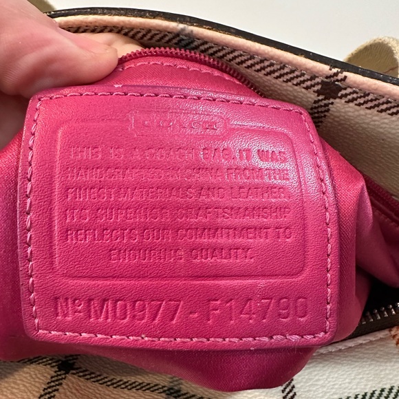 Vintage Coach Heritage Tatterstall Tote Bag - Picture 5 of 15